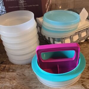 Tupperwear Hamburger Mold Set